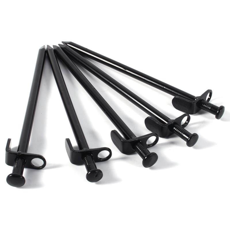 5Pcs/Lot 20Cm Steel Camping Tent Peg Tent Stakes Nail For Camping Equipment Outdoor Traveling Tent Building