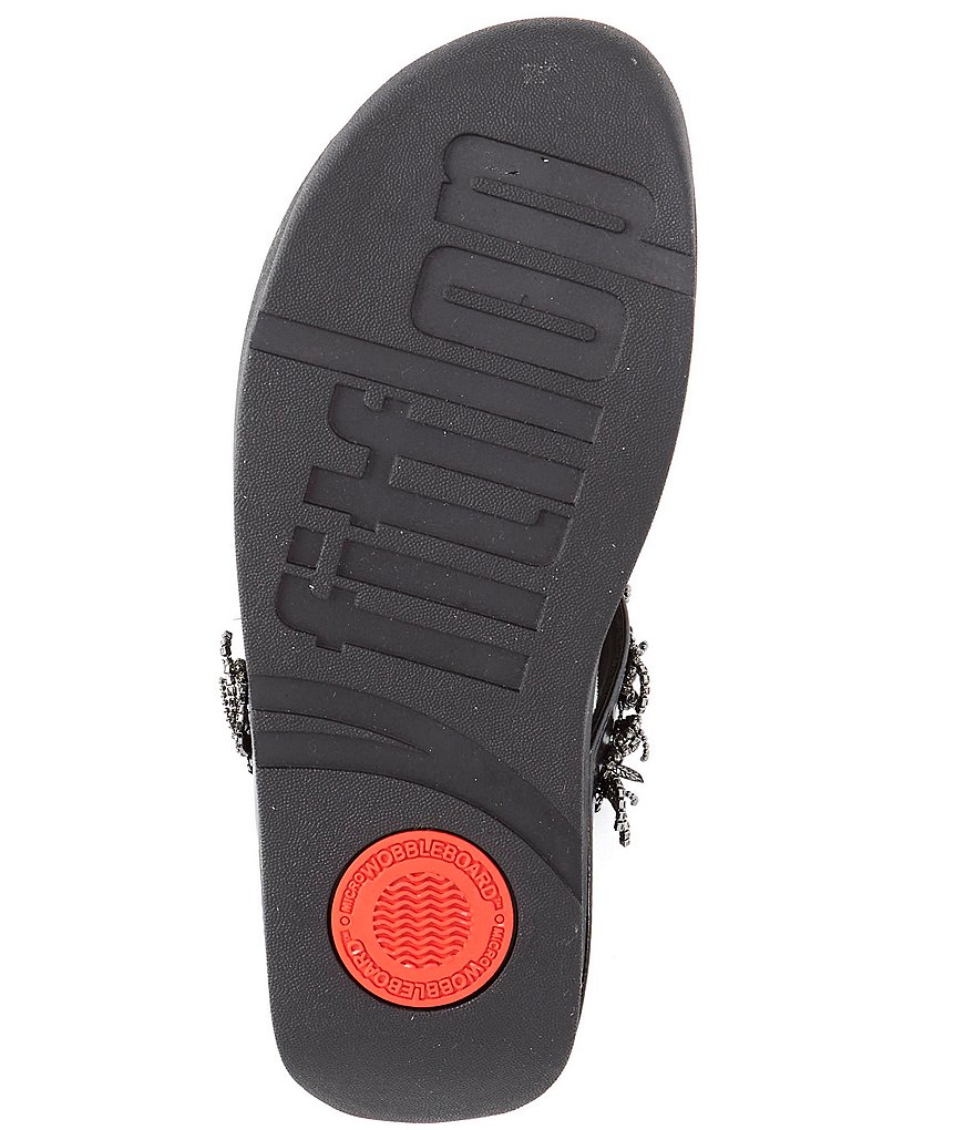 FitFlop Chandelier Crystal Embellished Toe Post Sandals