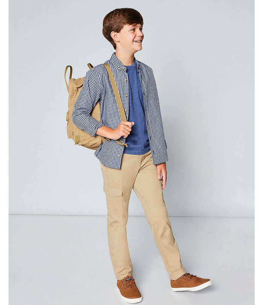 Ed-a-Mamma Kids White Striped Full Sleeves Shirt