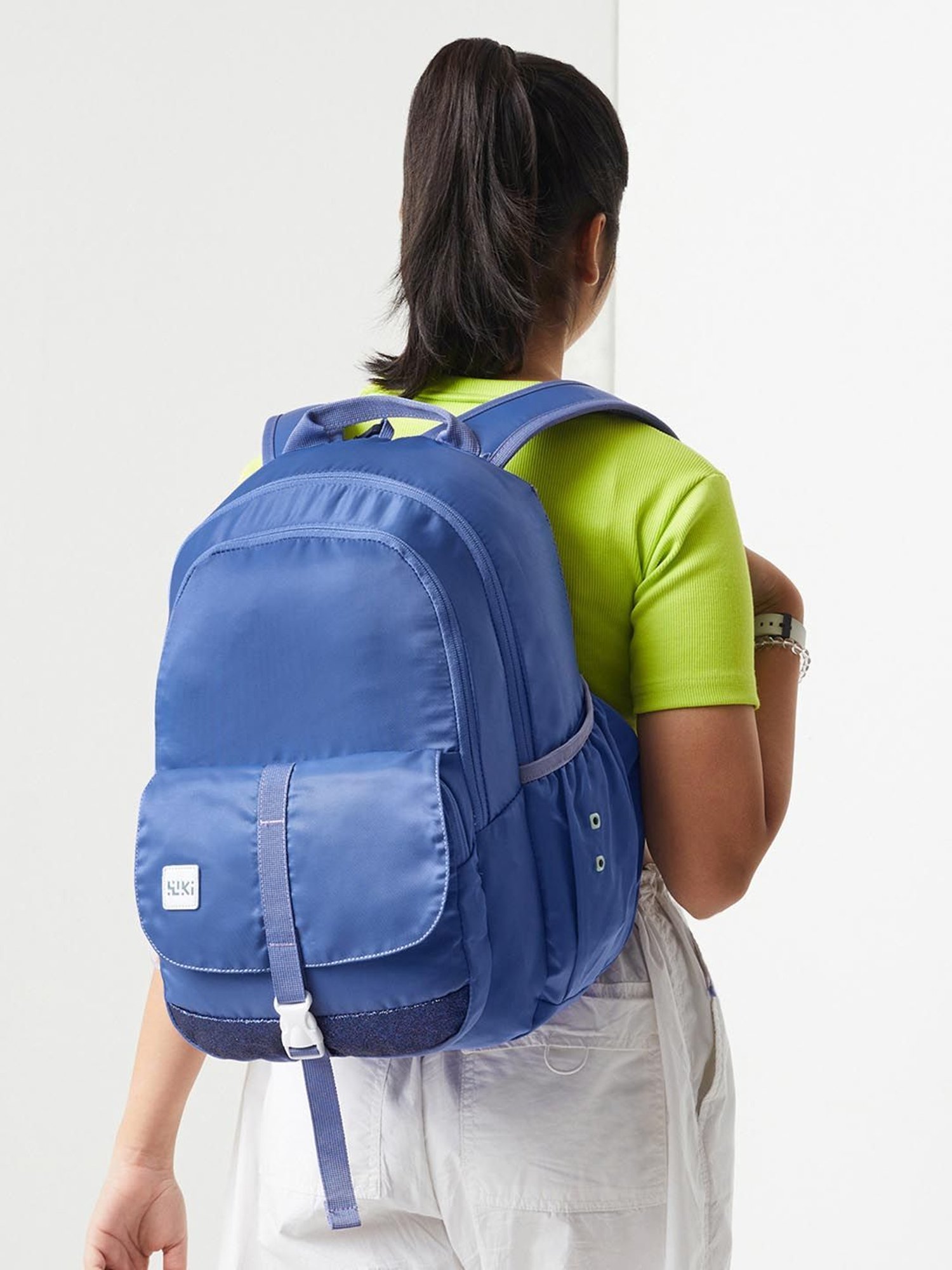 Wiki Back to School Pack Plus Purple Polyester Solid Backpack - 22 Ltrs