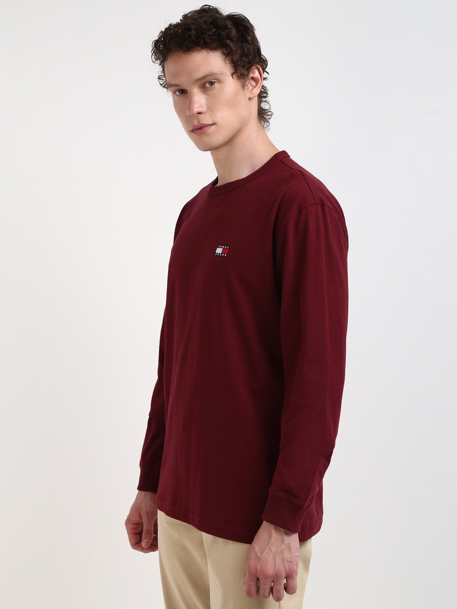 Tommy Hilfiger Maroon Regular Fit T-Shirt