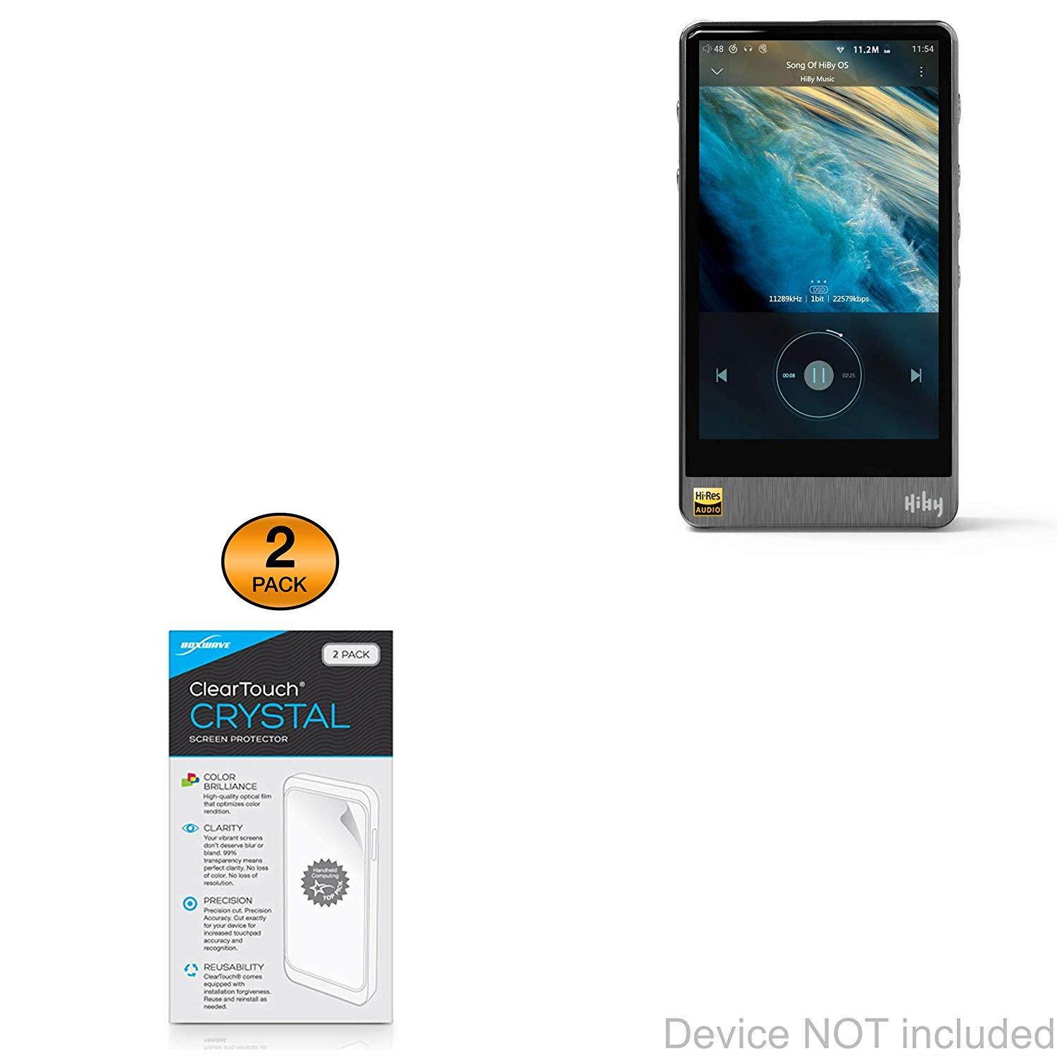 BoxWave HiBy R6 Pro Screen Protector, [ClearTouch Crystal (2-Pack)] HD Film Skin - Shields from Scratches for HiBy R6, R3 | R6 Pro
