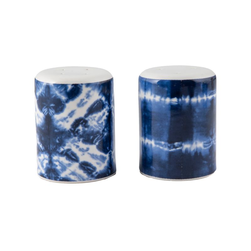 2pc Ceramic Tie Dye Salt and Pepper Shakers - Thirstystone