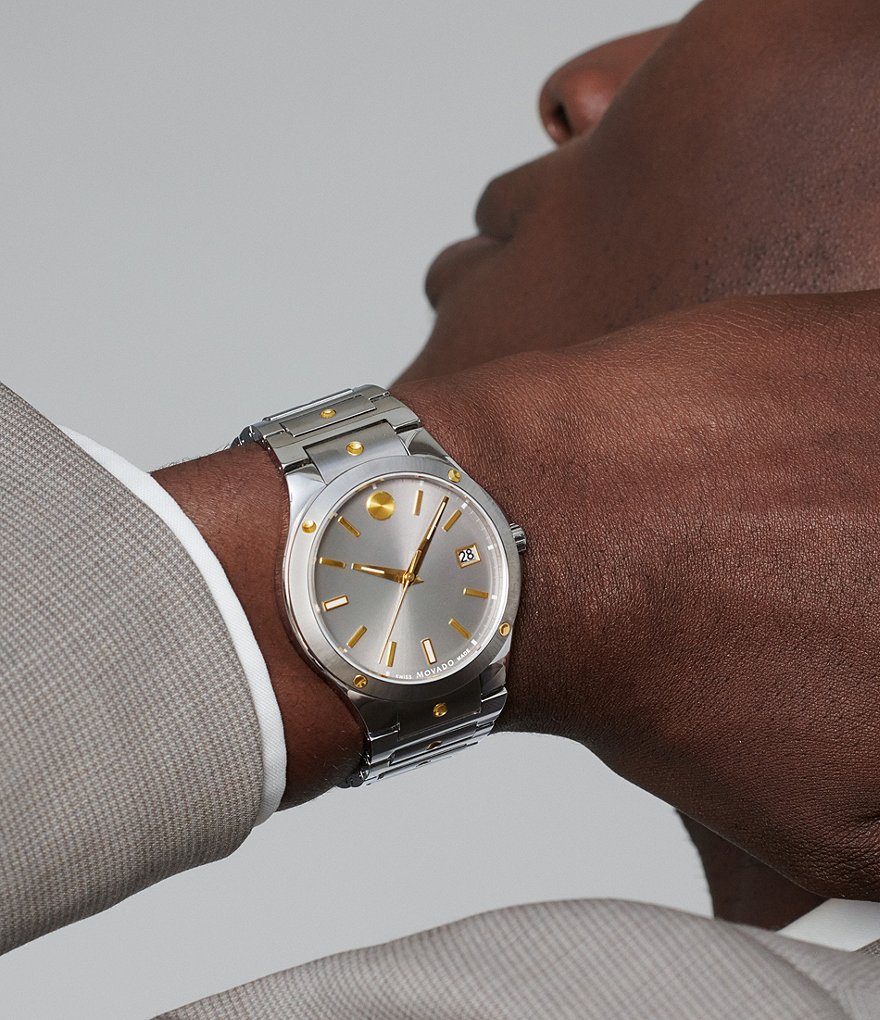 Movado S. E. Dual Finished Stainless Steel Bracelet Watch