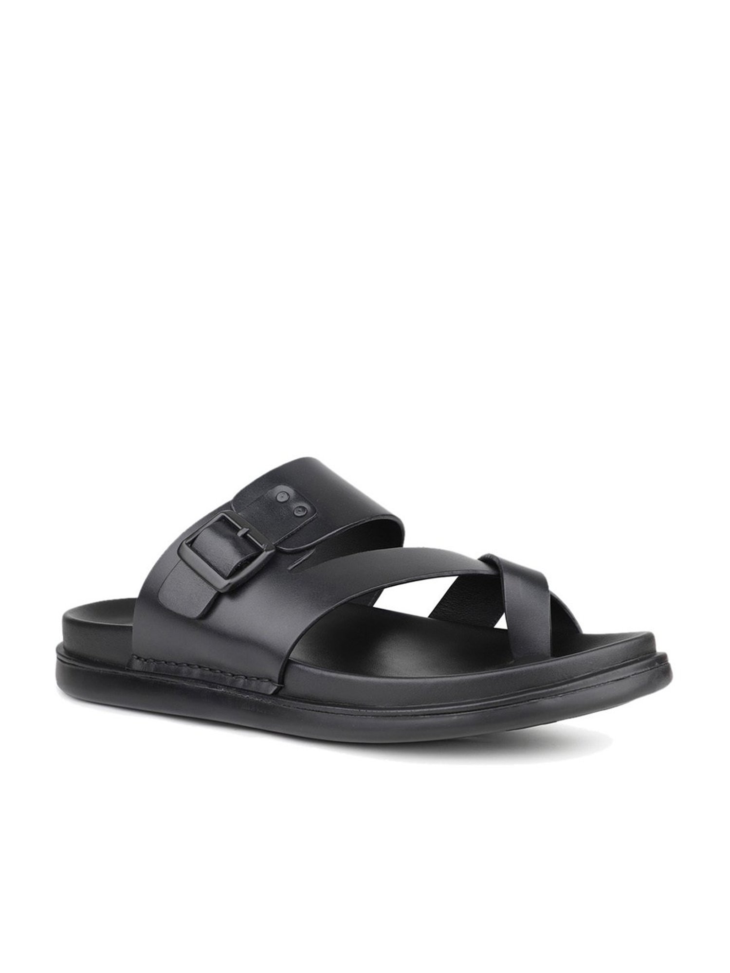 Atesber by Inc.5 Men's Black Toe Ring Sandals