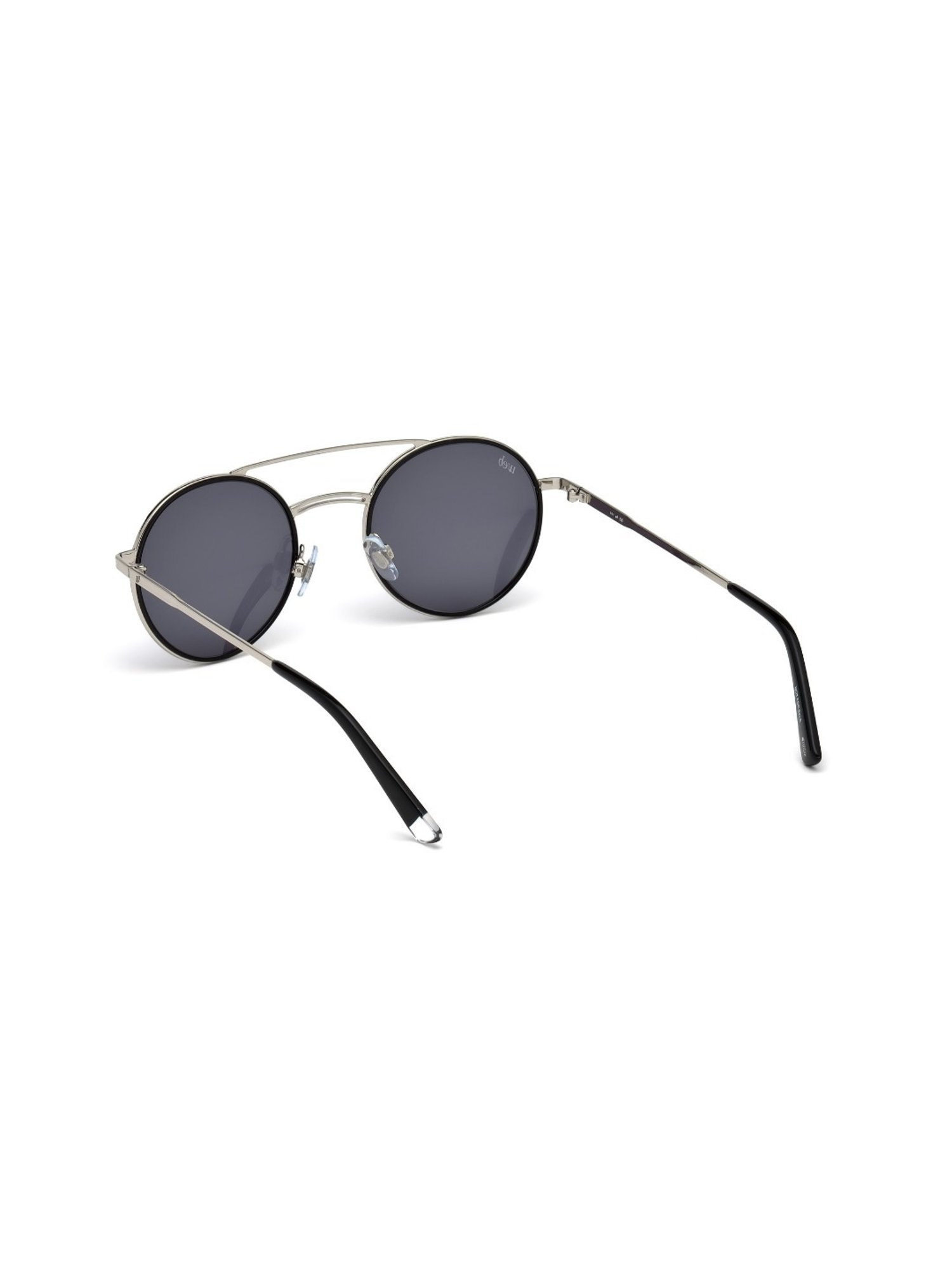 Web Eyewear Grey Round Sunglasses for Women Designed in Italy