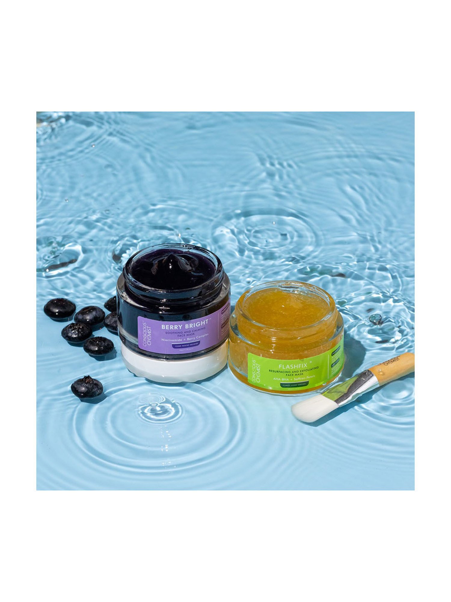 Conscious Chemist Radiance & Exfoliating De-Tan Face Mask Set (Set of 2)