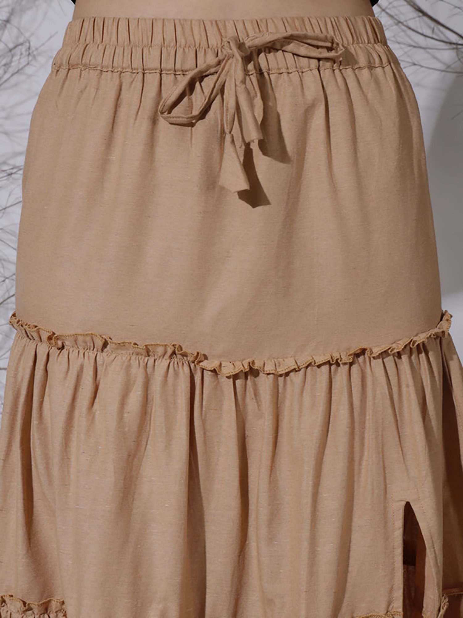 NEUDIS Beige Maxi Skirt