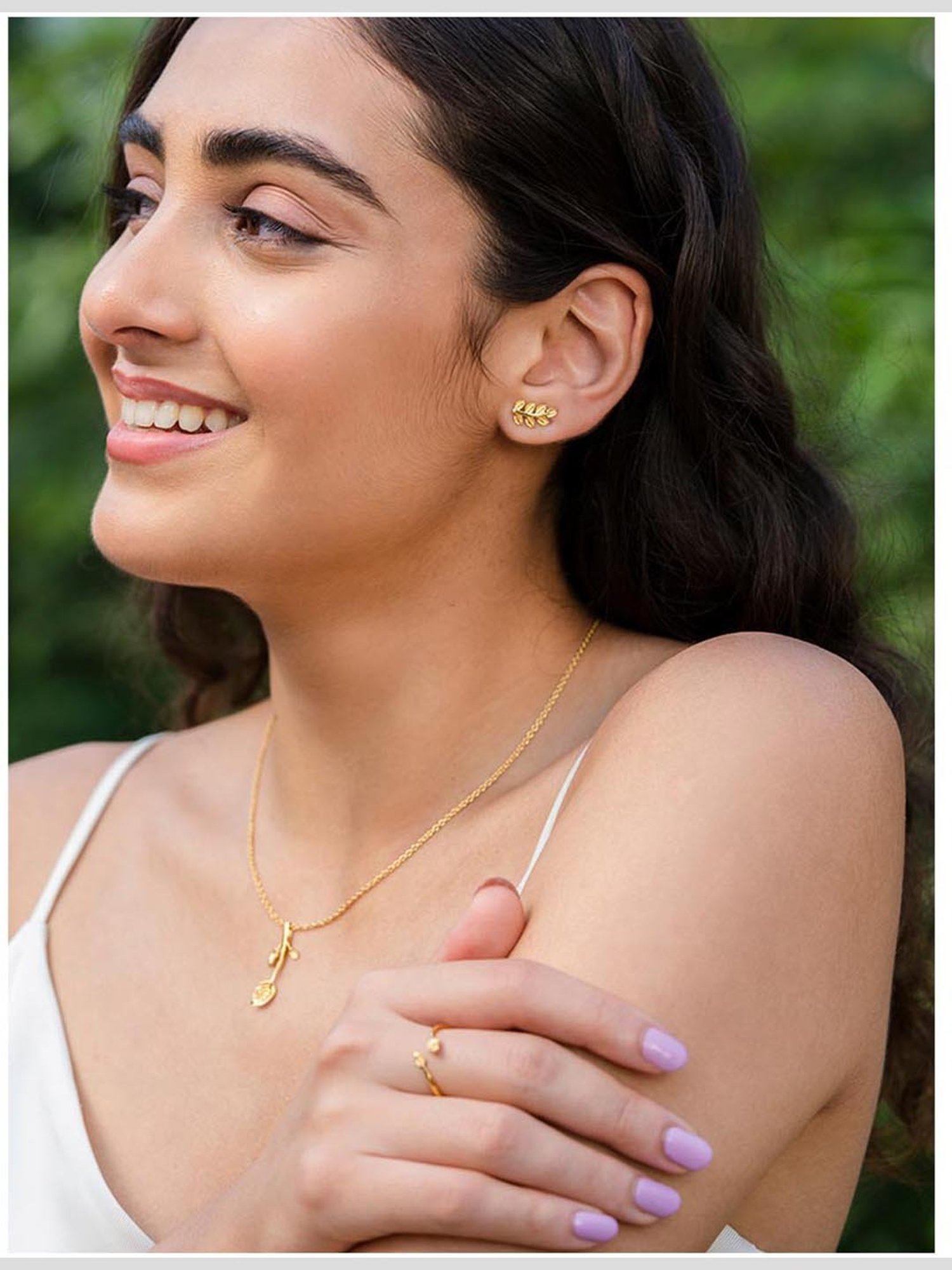 Shaya 92.5 Sterling Silver Falling for You Earrings for Women