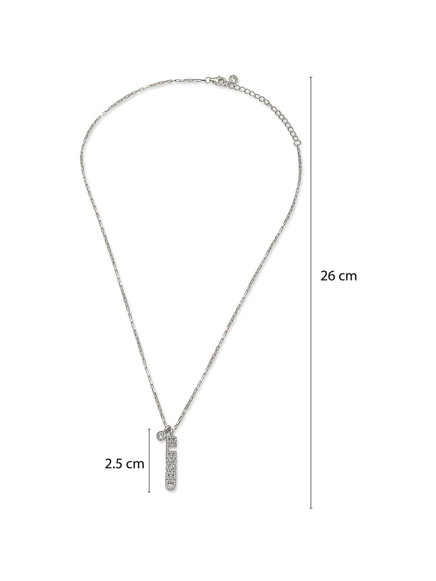 Silberry 92.5 Sterling Silver Blessed Necklace