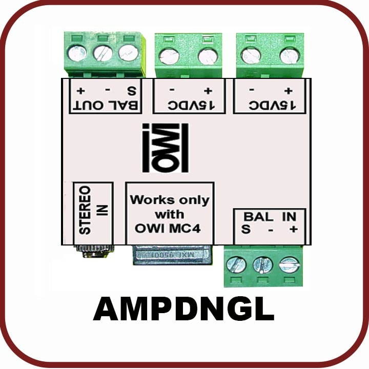 Cat5 Adaptor To Convert Line Level And Power Over The Cat5 To And From The Amp Speaker, Sold As Each