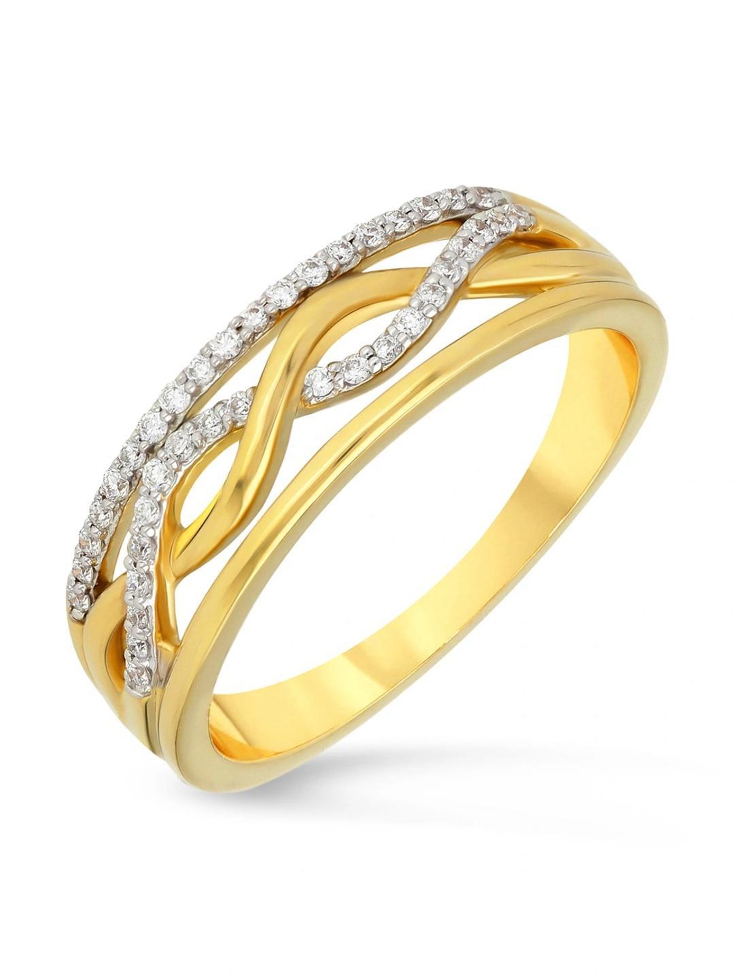 Malabar Gold and Diamonds 18k IGI Certified Diamond Yellow Gold Ring for Women