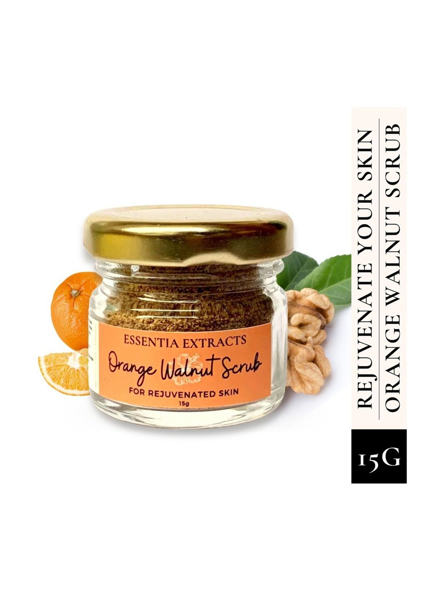 Essentia Extracts Orange Walnut Face & Body Exfoliating Scrub - 15 gm
