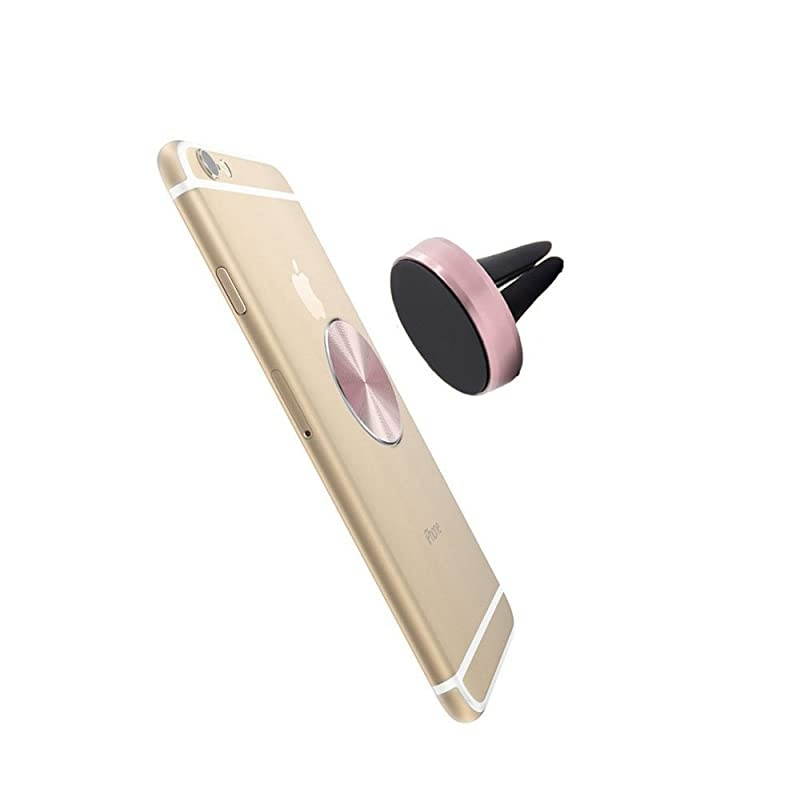 Adhesive Metal Plate Mounting Kits Stickers Discs Magnetic Patch Compatible with Air Vent Magnetic Car/Vehicle Mount Holder Especially for iPhone 6S 7 7plus (2pack-Rose Gold)