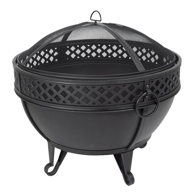 Gable 27" Fire Pit with Cooking Grid - Pleasant Hearth