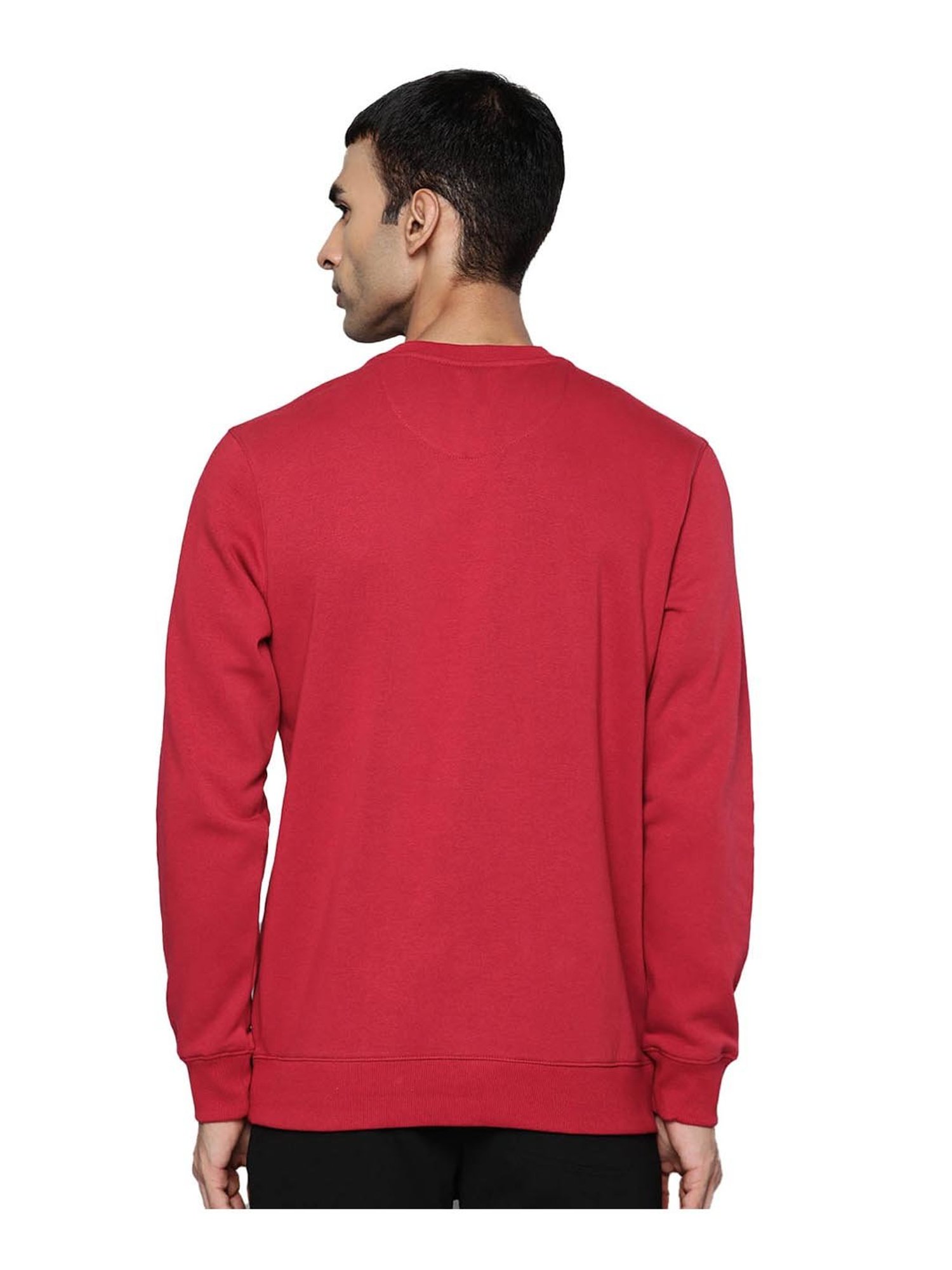 ALCIS Red Regular Fit Sweatshirt