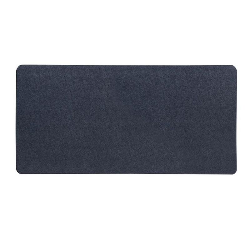 1'4"x2'4" Rectangle Indoor and Outdoor Polyurethane Floor Mat Black - PiccoCasa