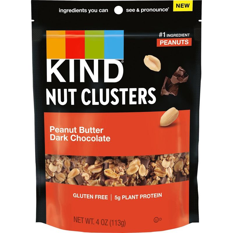 Kind Nut Clusters Peanut Butter Dark Chocolate - 4oz