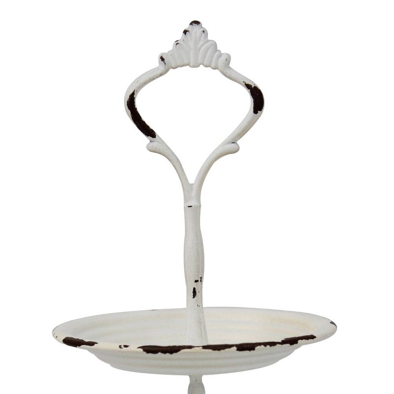 2-Tier Tray Rustic White - Stonebriar Collection