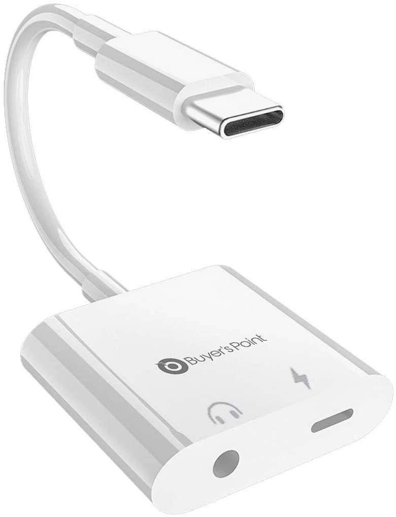 Buyer&rsquo;s Point USB C Headphone Adapter 2 DAC Hi-Res USB C to 3.5MM Audio Headphone Jack Adapter Compatible with Google Pixel2/2XL/3/3XL/5.0/XL 5.5 /Huawei Mate10 Pro/HTC U11 and More - 1 Pack