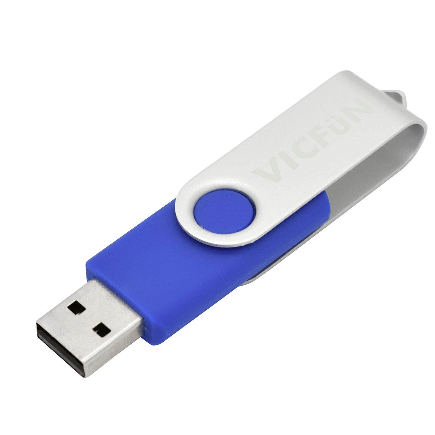 VICFUN 20 Pack 128MB USB Flash Drive 128MB Flash Drives USB 2.0 Blue