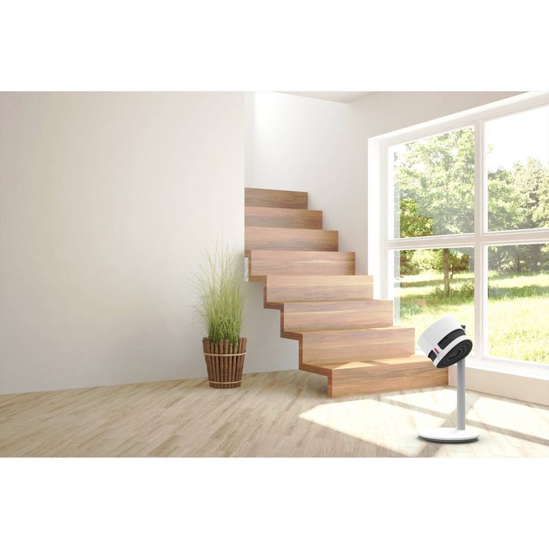 Air King 18" 1/6 HP 3-Speed Adjustable Height Floor Fan with Roll-About Stand