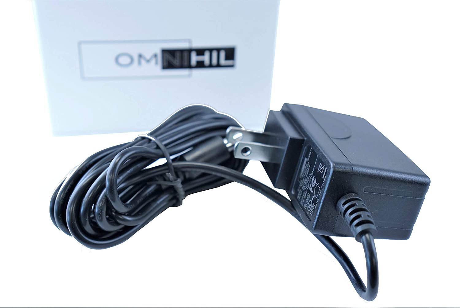 [UL Listed] OMNIHIL 8 Foot Long AC/DC Adapter Compatible with M-Audio MA-9XUS Power Adapter Power Supply