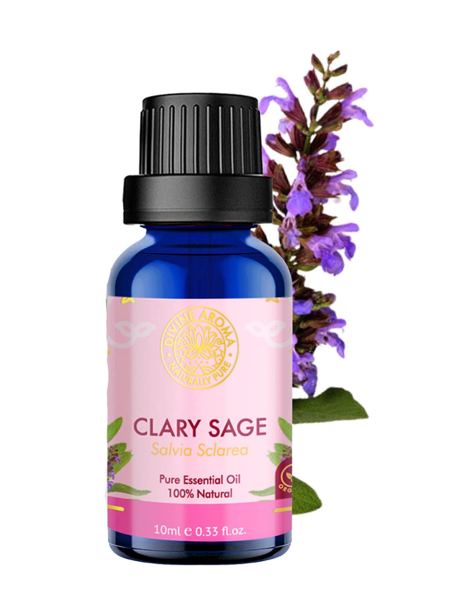 Divine Aroma Clary Sage Essential Oil - 10 ml