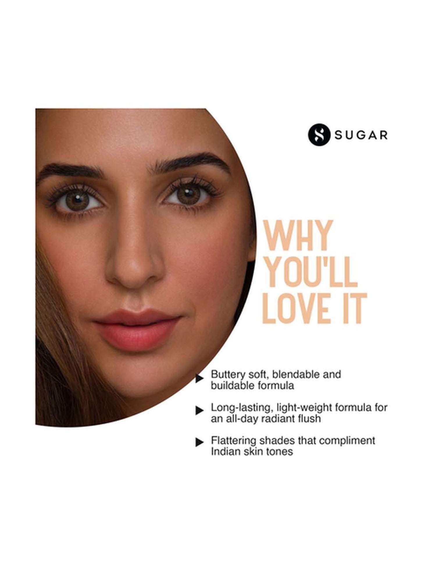 Sugar Cosmetics Contour De Force Mini Blush 04 Salmon Superstar - 4 gm