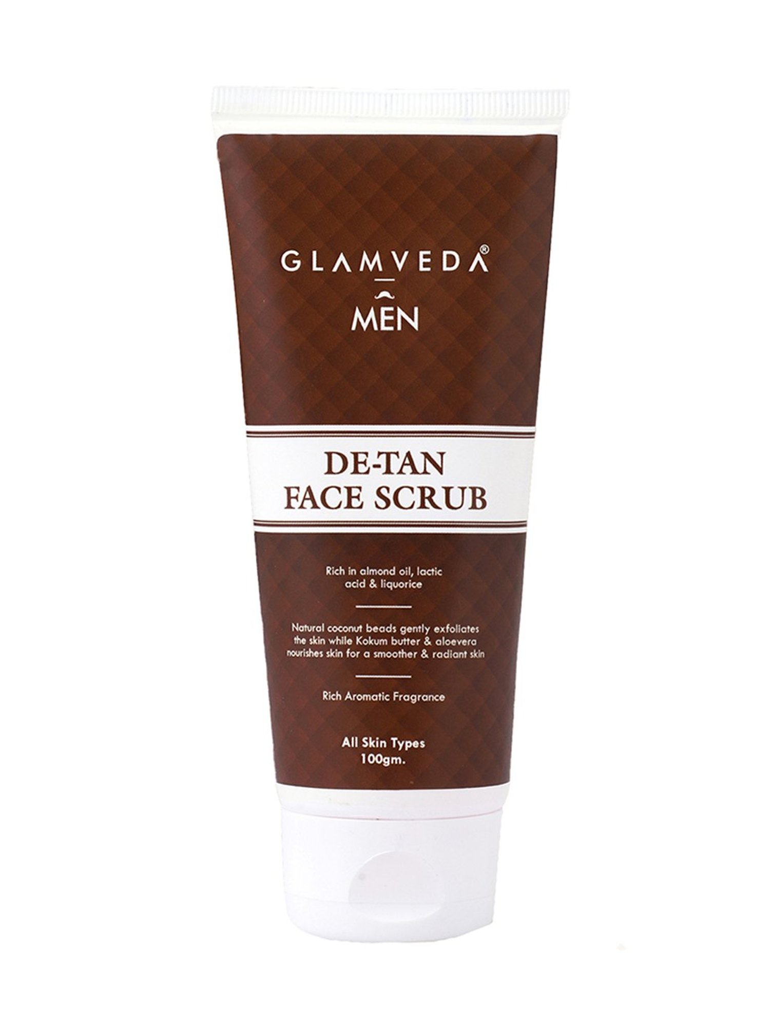 Glamveda Men De Tan Face Scrub - 100 gm
