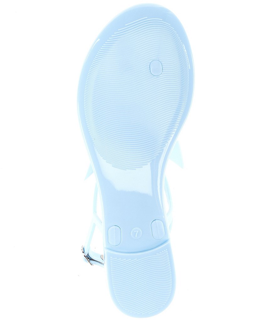 GB Ob-Sessed Bow Detail Jelly T-Strap Sandals