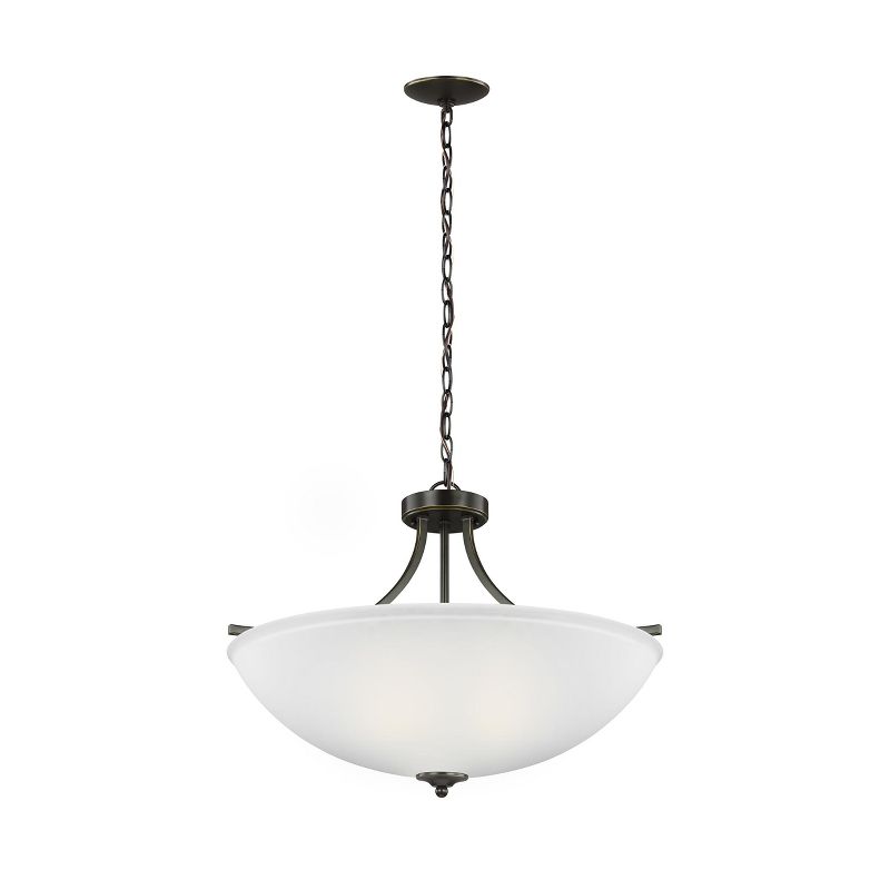 Generation Lighting Geary 4 light Heirloom Bronze Ceiling Fixture 7716504-782