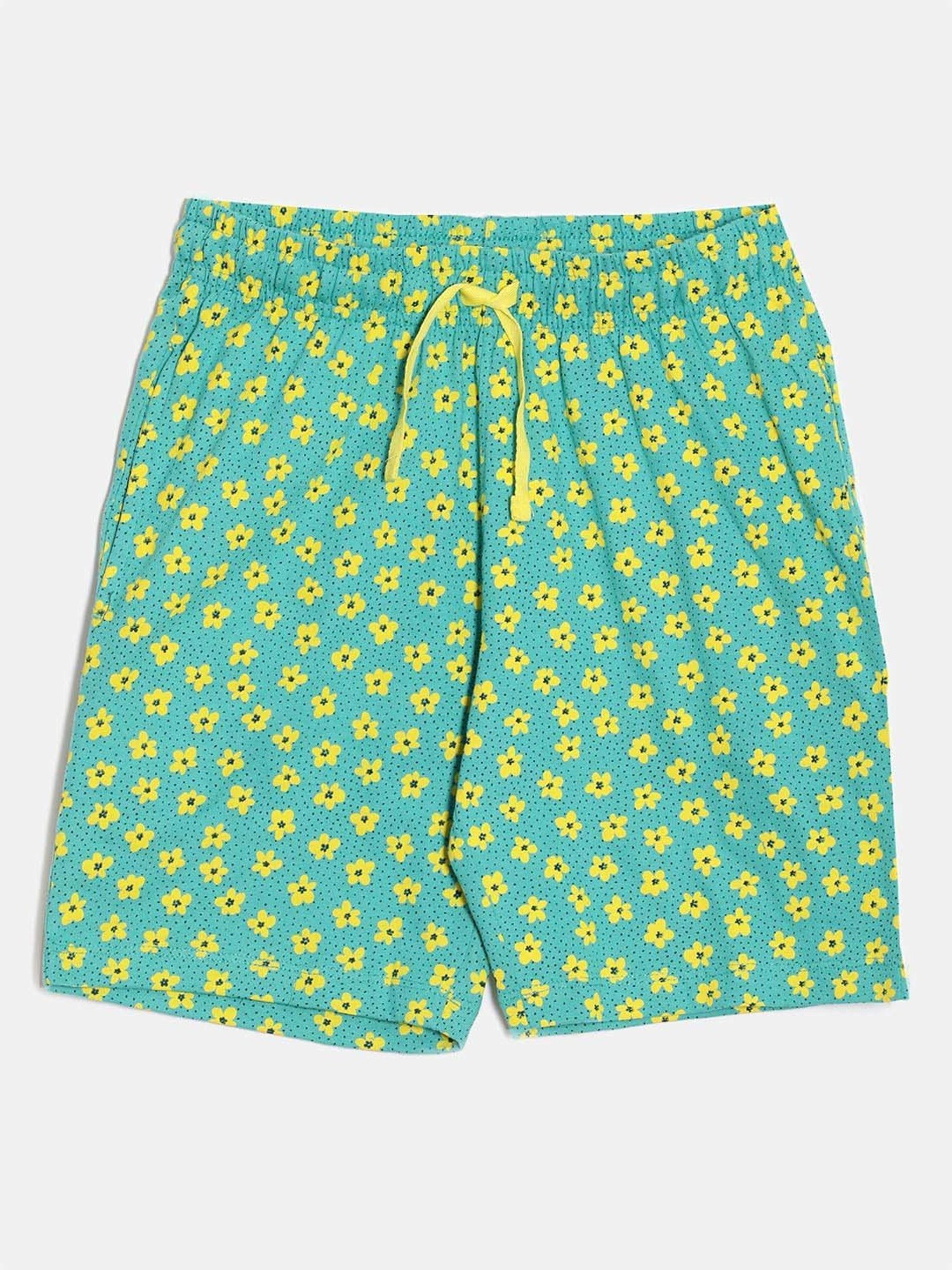 Kiddopanti Kids Coral & Neon Green Logo Cycling Shorts (Pack of 2)