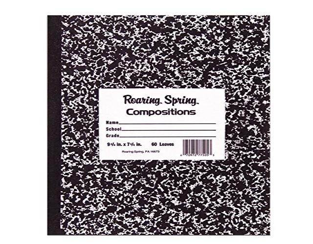 Roaring Spring Marble Cover Composition Book Wide Rule 10 x 8 60 Pages 77505