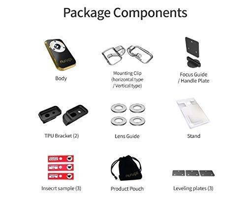 Nurugo Micro Smartphone Microscope 400X Magnification Including Brackets for iPhone - Share Media with The Nurugo Application(Android & iOS) (Silver)