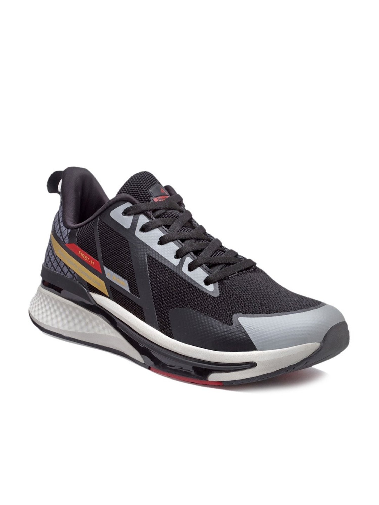 Action Men's Black Running Shoes