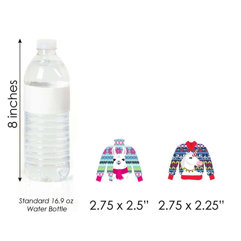 Big Dot of Happiness Wild and Ugly Sweater Party - Dessert Cupcake Toppers - Holiday and Christmas Animals Party Clear Treat Picks - Set of 24