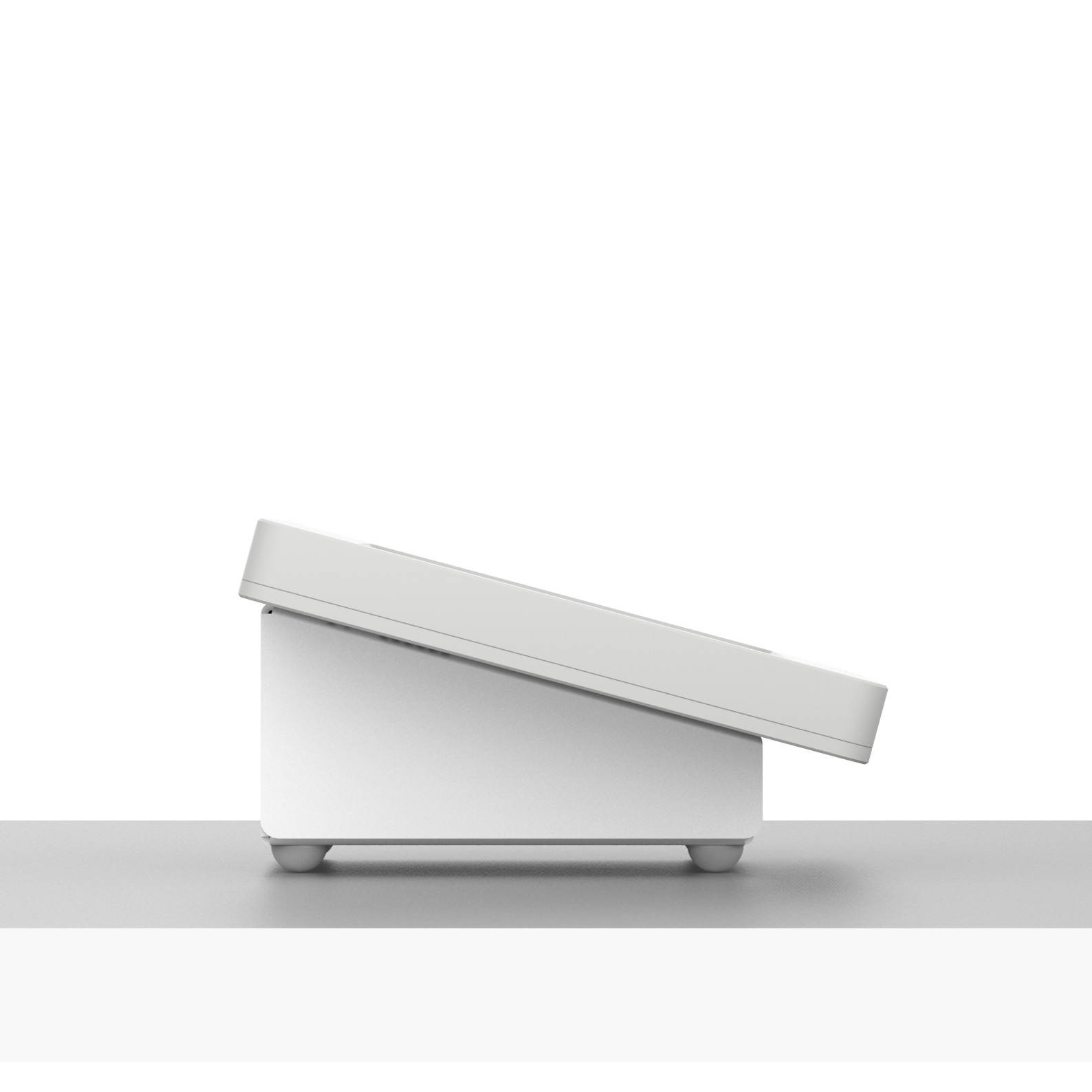 VidaMount White Enclosure and Fixed Tilted 15&deg; Desk / Surface Mount [Bundle] compatible with Samsung Galaxy Tab E 8.0