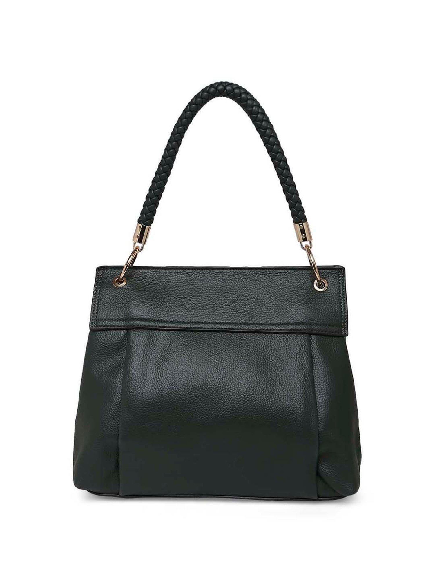 Marina Galanti Green Solid Medium Satchel Handbag