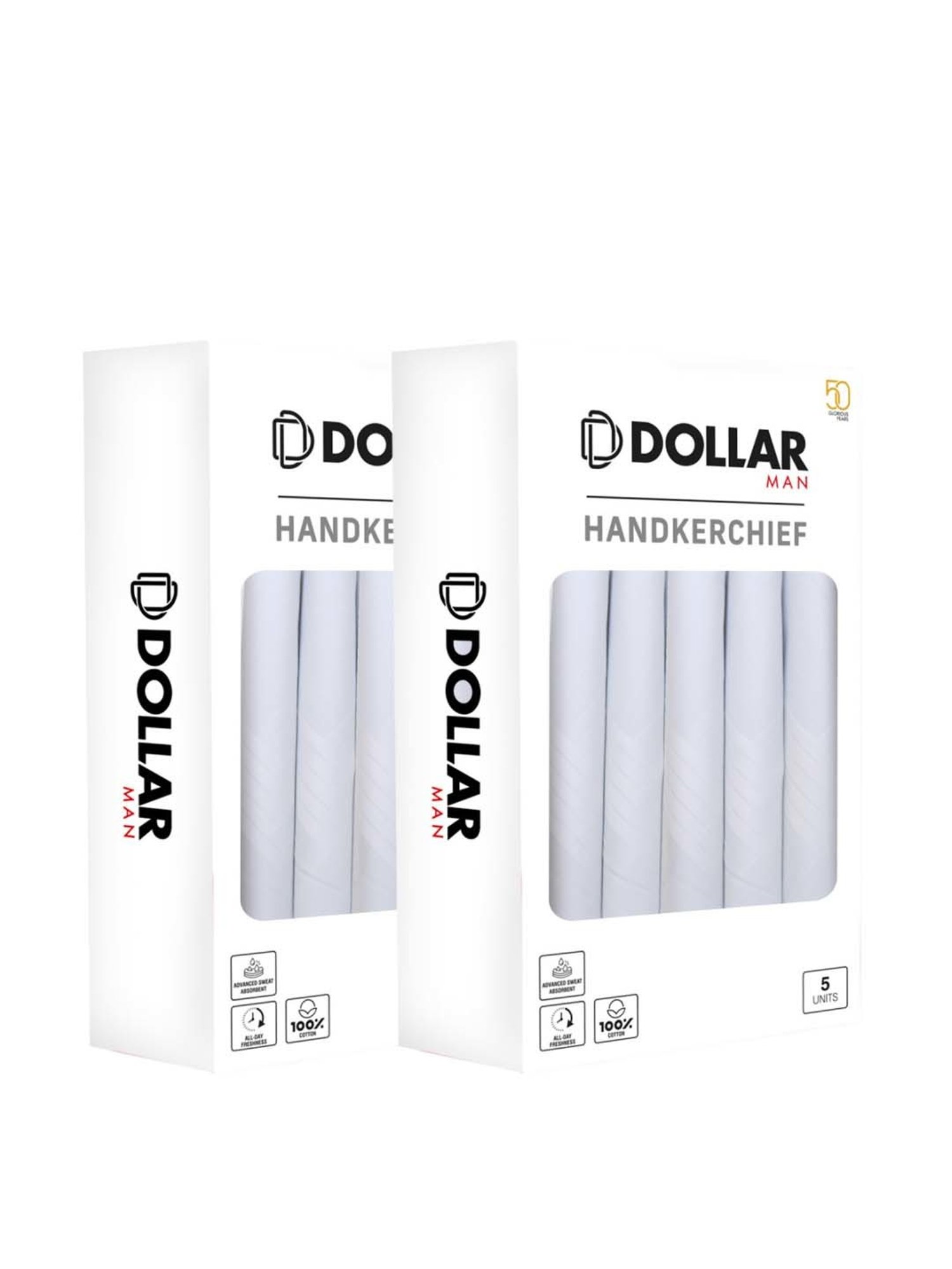 Crusset Multicolor Cotton Handkerchief - Pack of 6