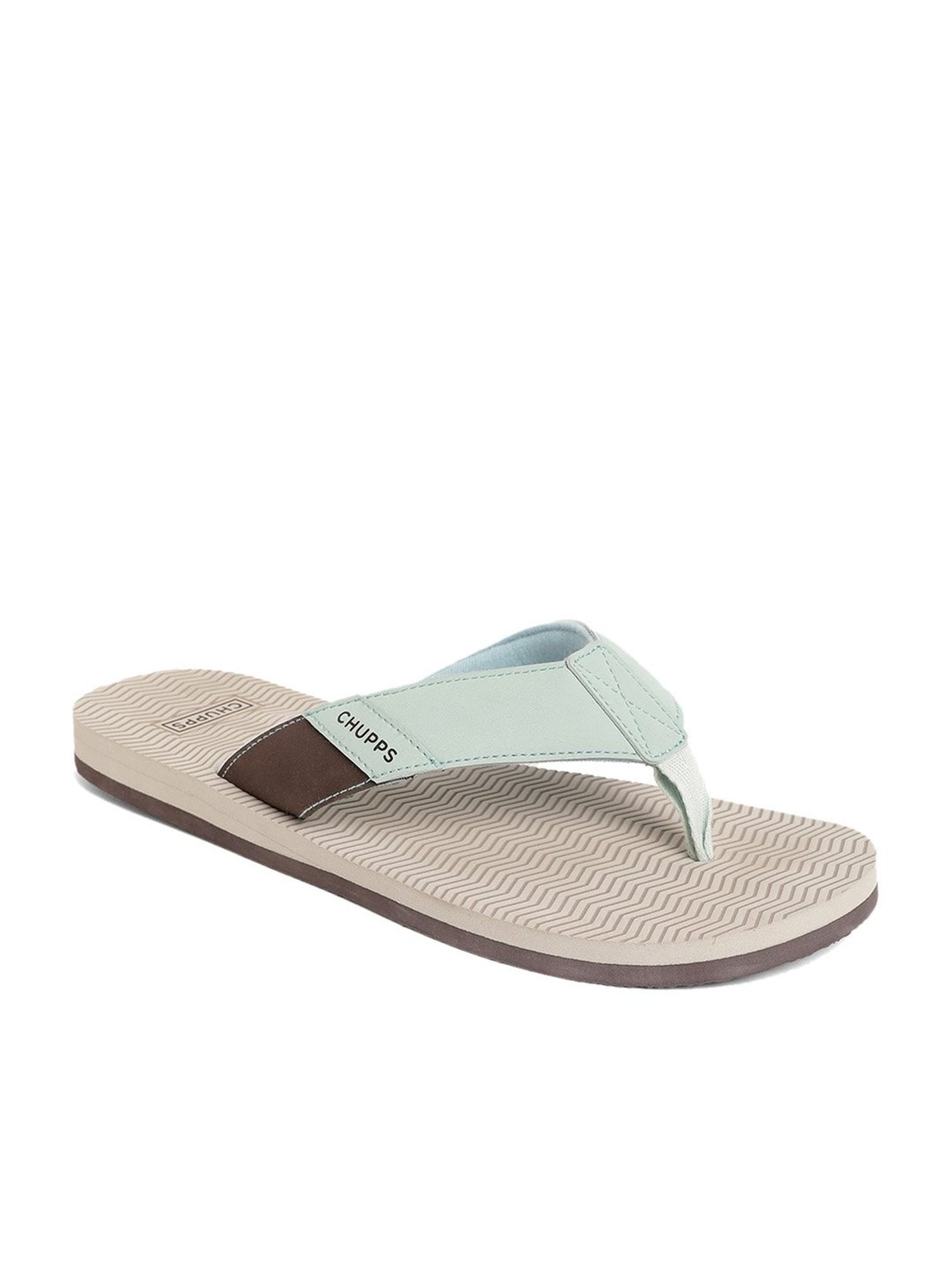 Chupps Men's Grey Flip Flops