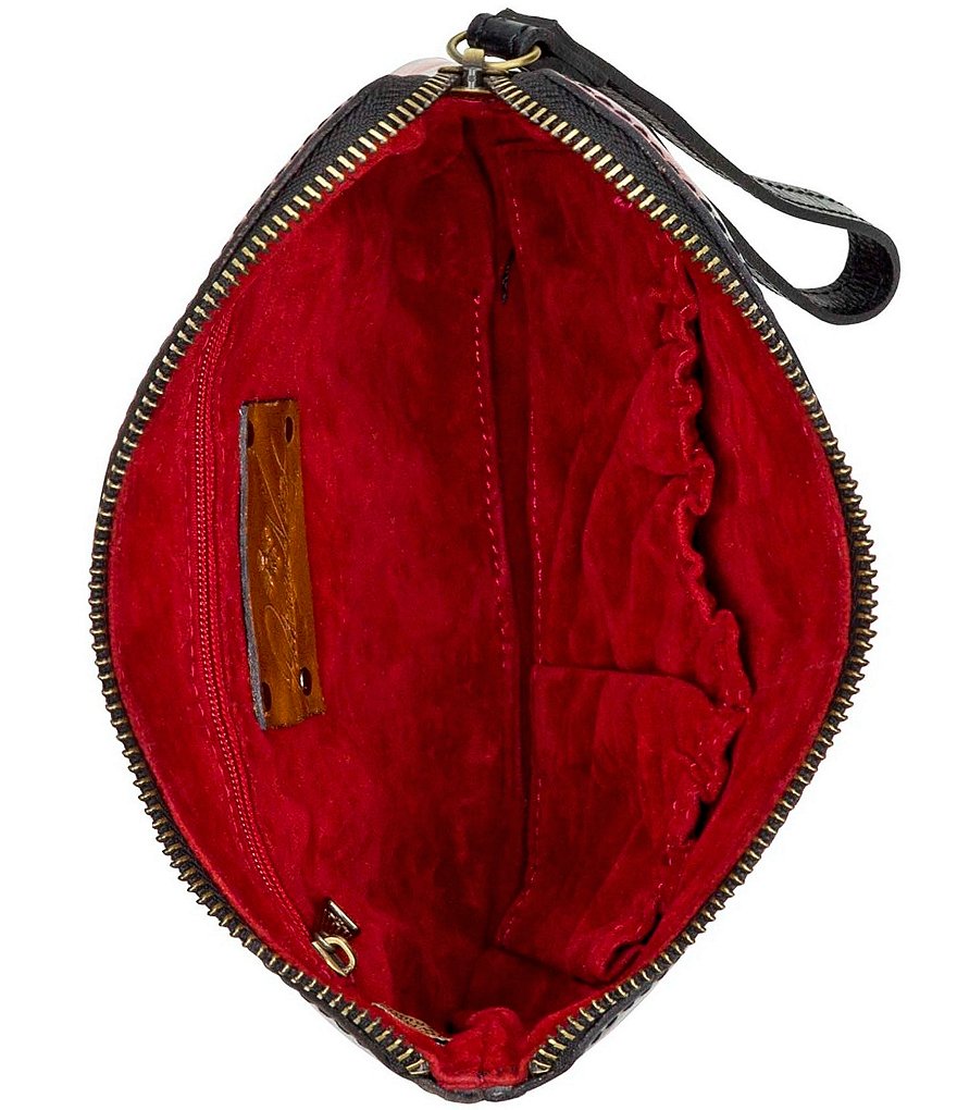 HOBO Link Leather Zip Wristlet