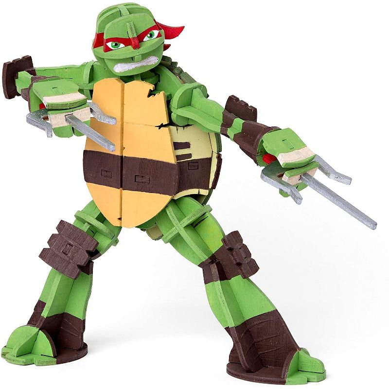 Incredibuilds Teenage Mutant Ninja Turtles Raphael Wood Model Figure Kit
