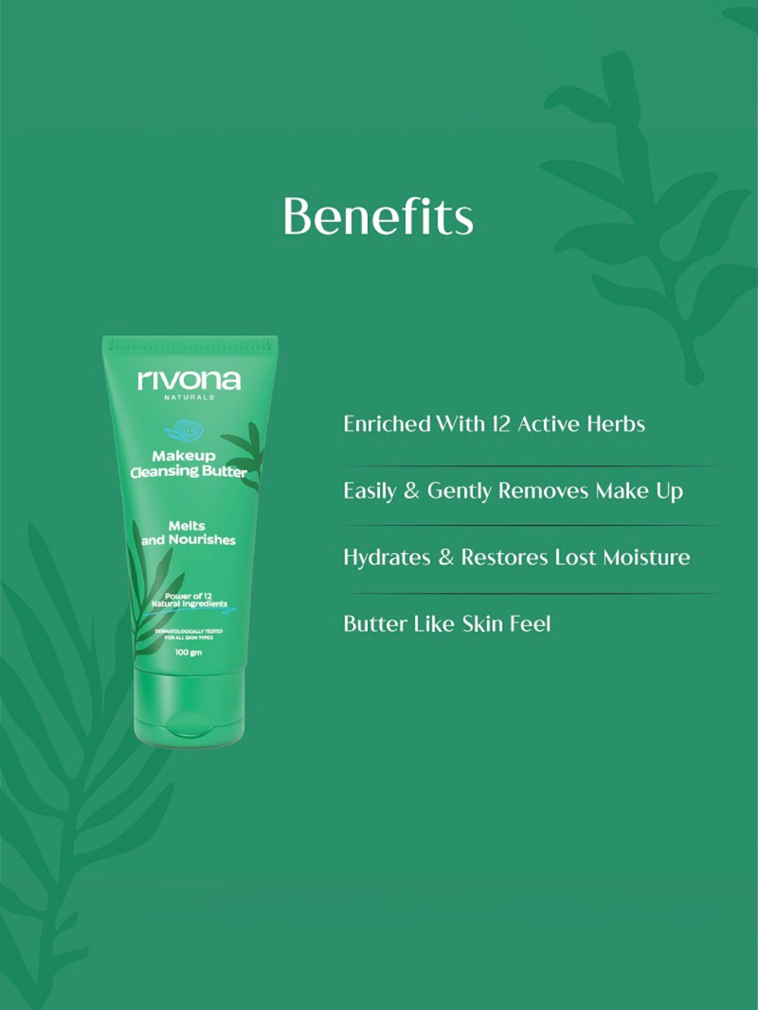 Rivona Naturals Makeup Cleansing Butter - 100 gm