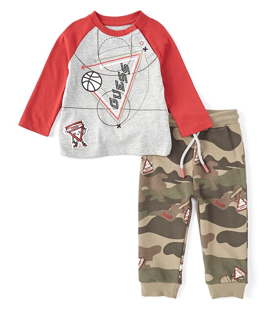 Tommy Hilfiger Baby Boys 12-24 Months Short-Sleeve Striped Polo Shirt & Microsueded Twill Shorts Set