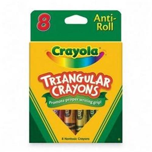 Crayola Triangular Crayons 8 Colors/Box 524008