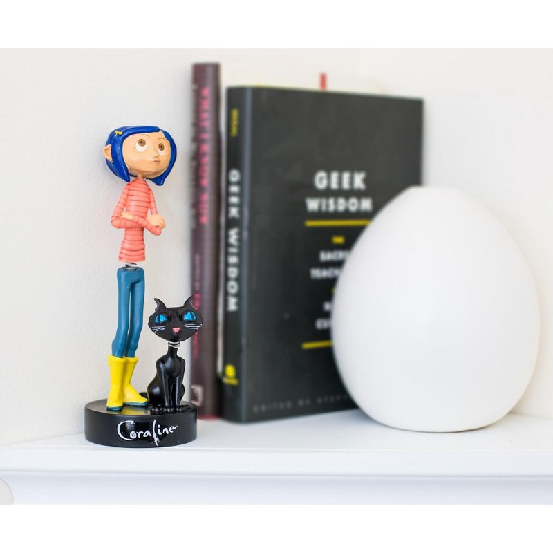Surreal Entertainment Coraline with Cat PVC Bobble Figure | 6.5 Inches Tall