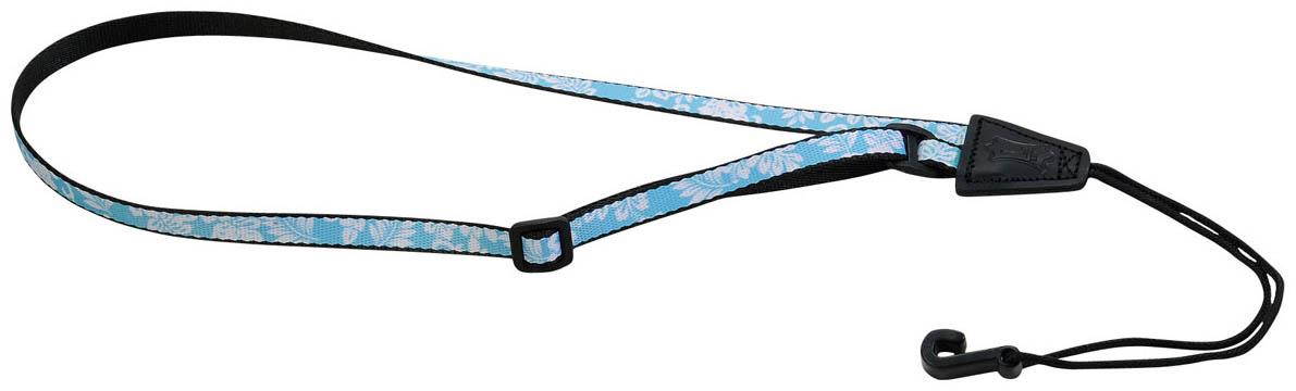 Levy's MP22-002 .5" Printed Polyester Hawaiian Design Ukulele Strap - Blue