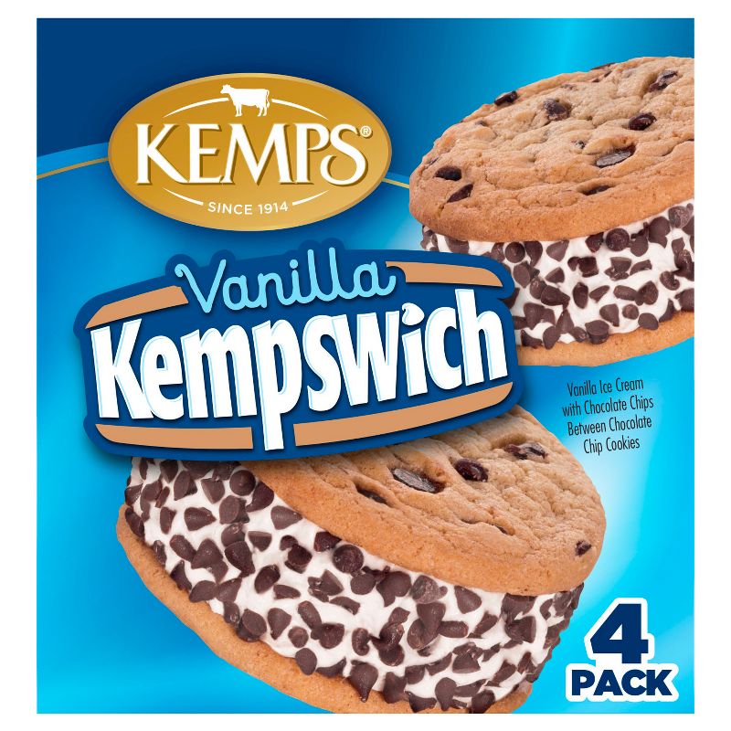 Kemps Vanilla Frozen Kempswich - 4pk