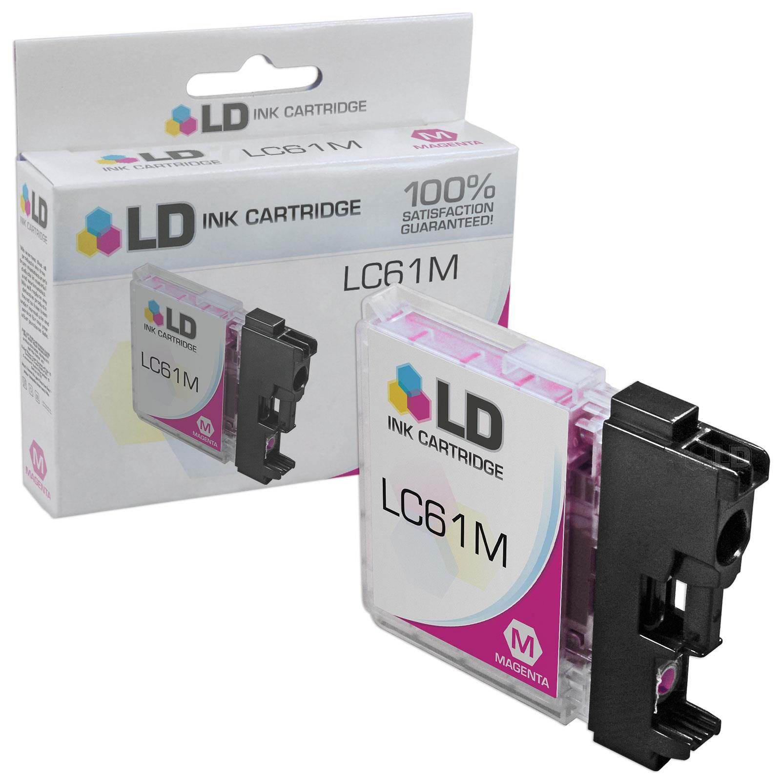 LD Compatible Ink Cartridge Replacement for Brother LC61 Series (Cyan, Magenta, Yellow, 3-Pack)